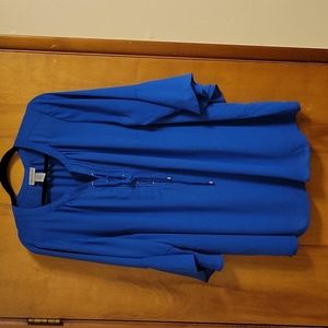 Catherine's 1x blue blouse